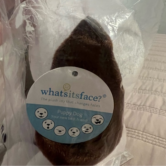 What’sitsface? White and Brown Stuffed Puppy Toy - Picture 2 of 3